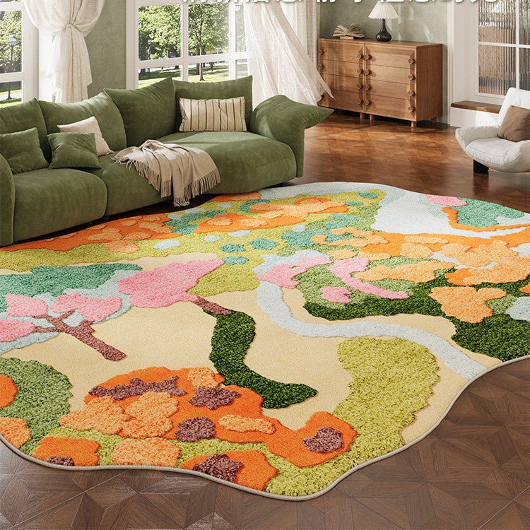 Floral-Patterned Area Rug