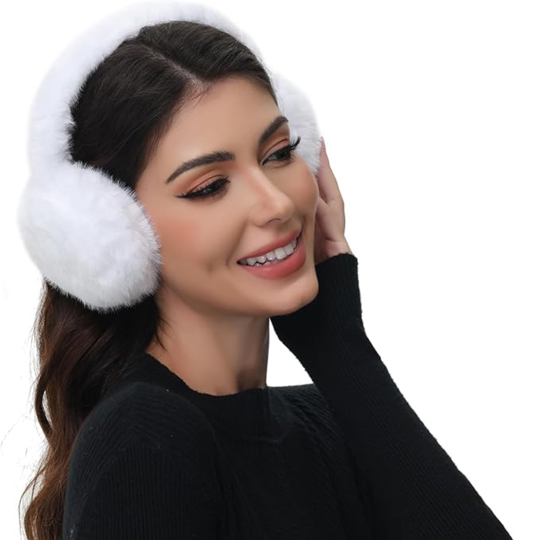 Fluffy Foldable Faux Fur Winter Ear Warmers - FauxSnugs