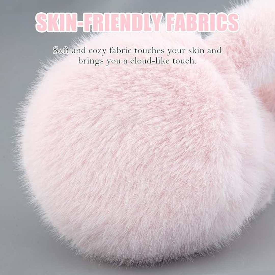 Fluffy Foldable Faux Fur Winter Ear Warmers - FauxSnugs