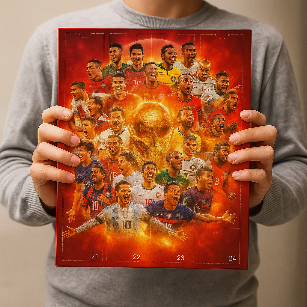 Football Theme Mini Figure Toy Advent Calendar Gift Set