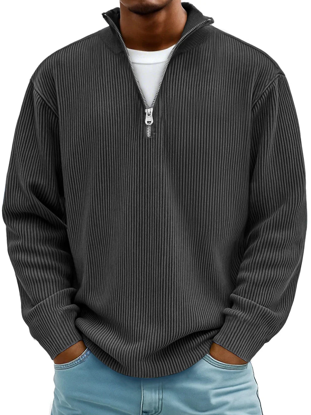 Image of Forrest | Men's Half-Zip Pullover Sweater