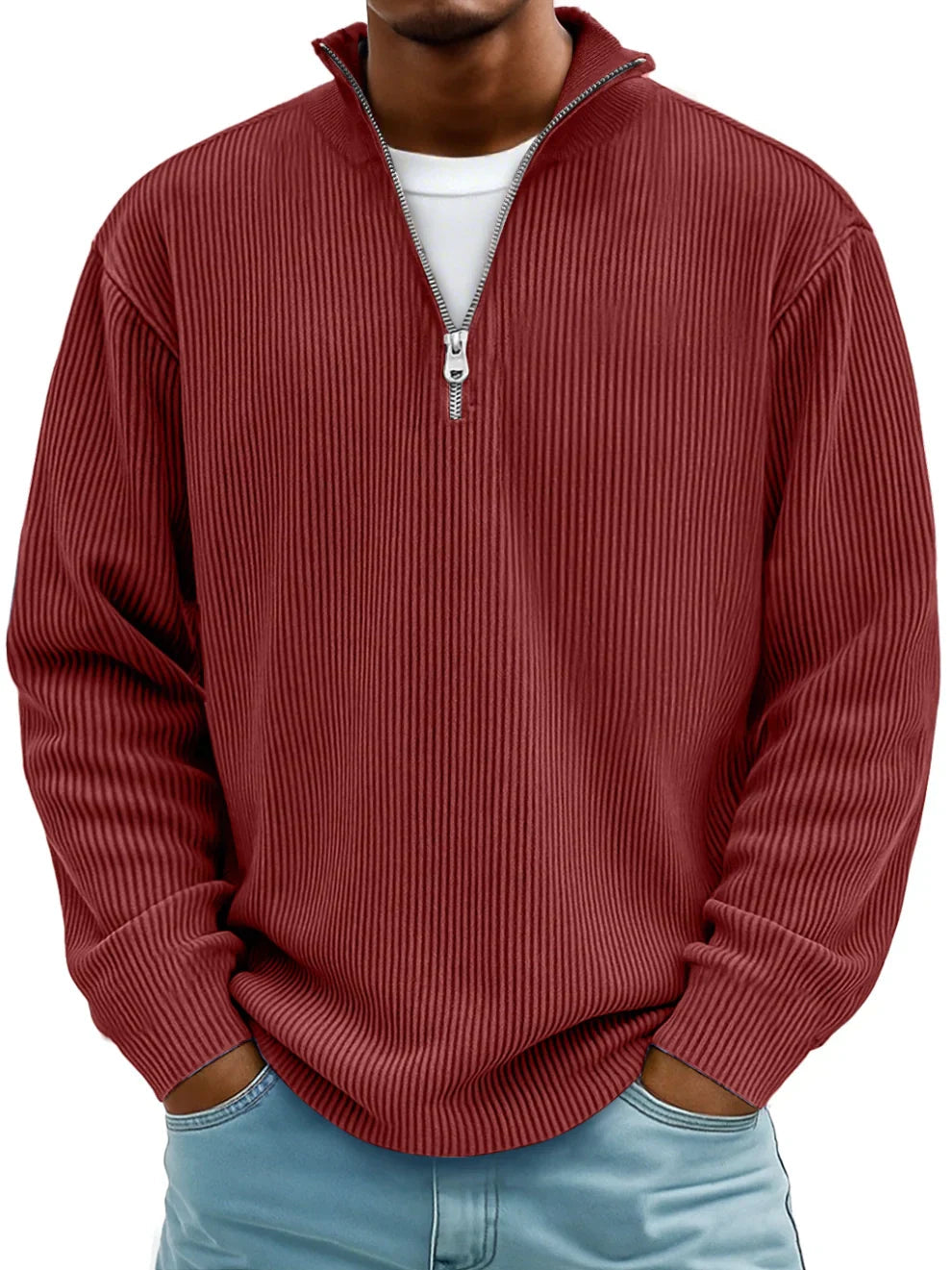 Image of Forrest | Men's Half-Zip Pullover Sweater