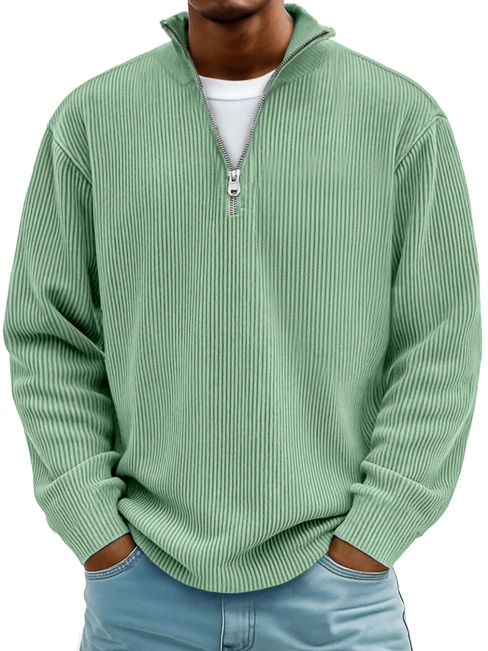 Image of Forrest | Men's Half-Zip Pullover Sweater