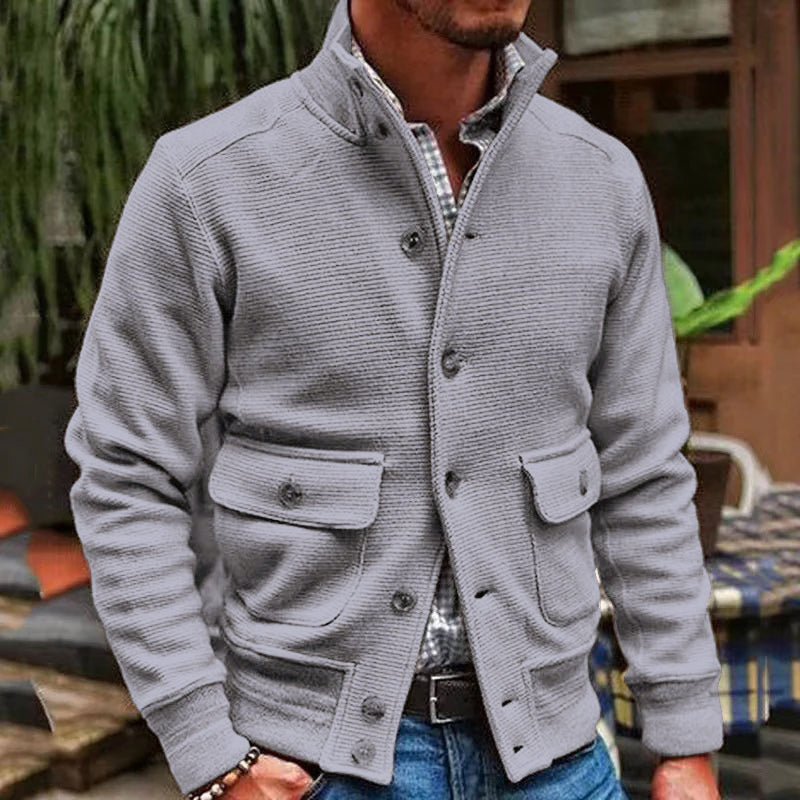 Image of Frank | Men's Button-Front Pocketed Jacket