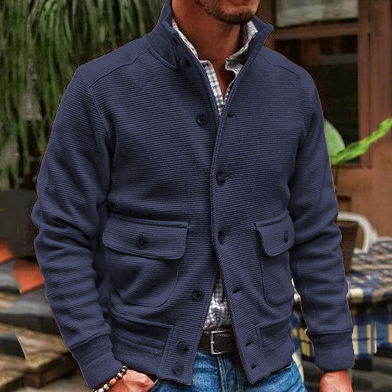 Image of Frank | Men's Button-Front Pocketed Jacket