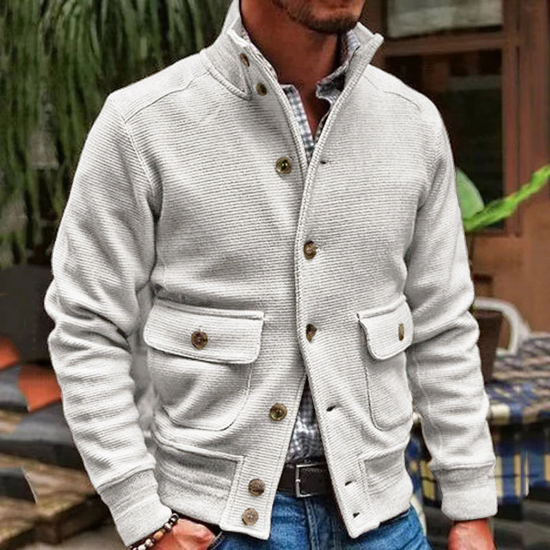 Image of Frank | Men's Button-Front Pocketed Jacket