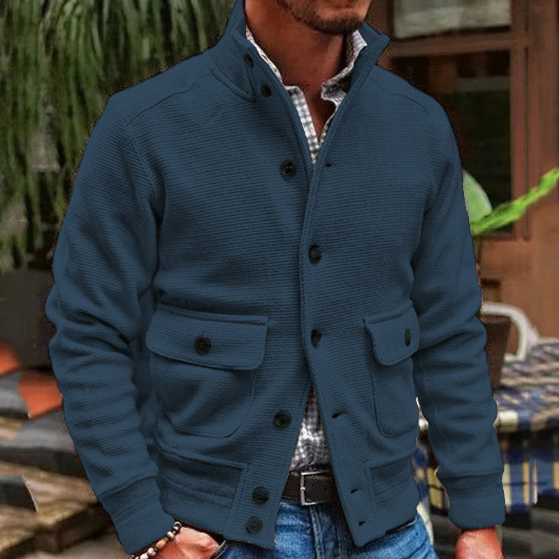 Image of Frank | Men's Button-Front Pocketed Jacket