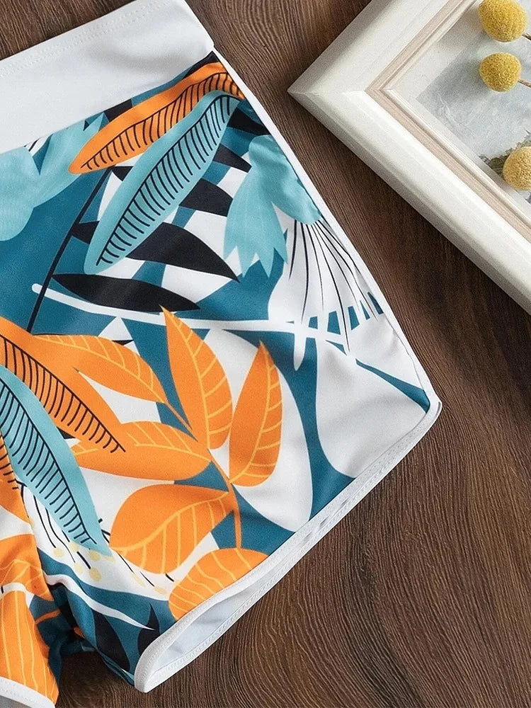 Image of Frida | Women's Halter Top Two-Piece Swimsuit Set