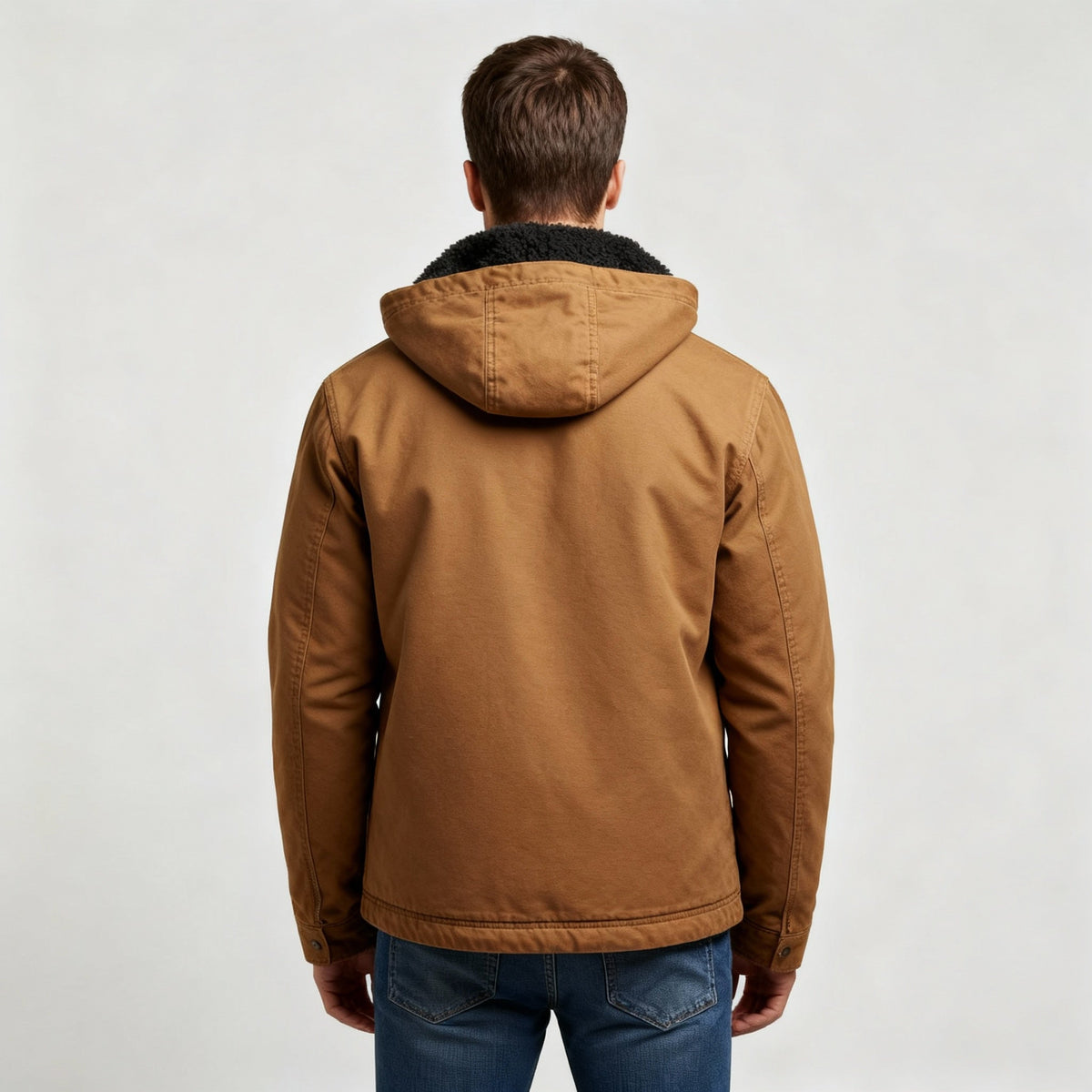 Functional Waterproof Outdoor Winter Parka Jacket with Hood in Polyester