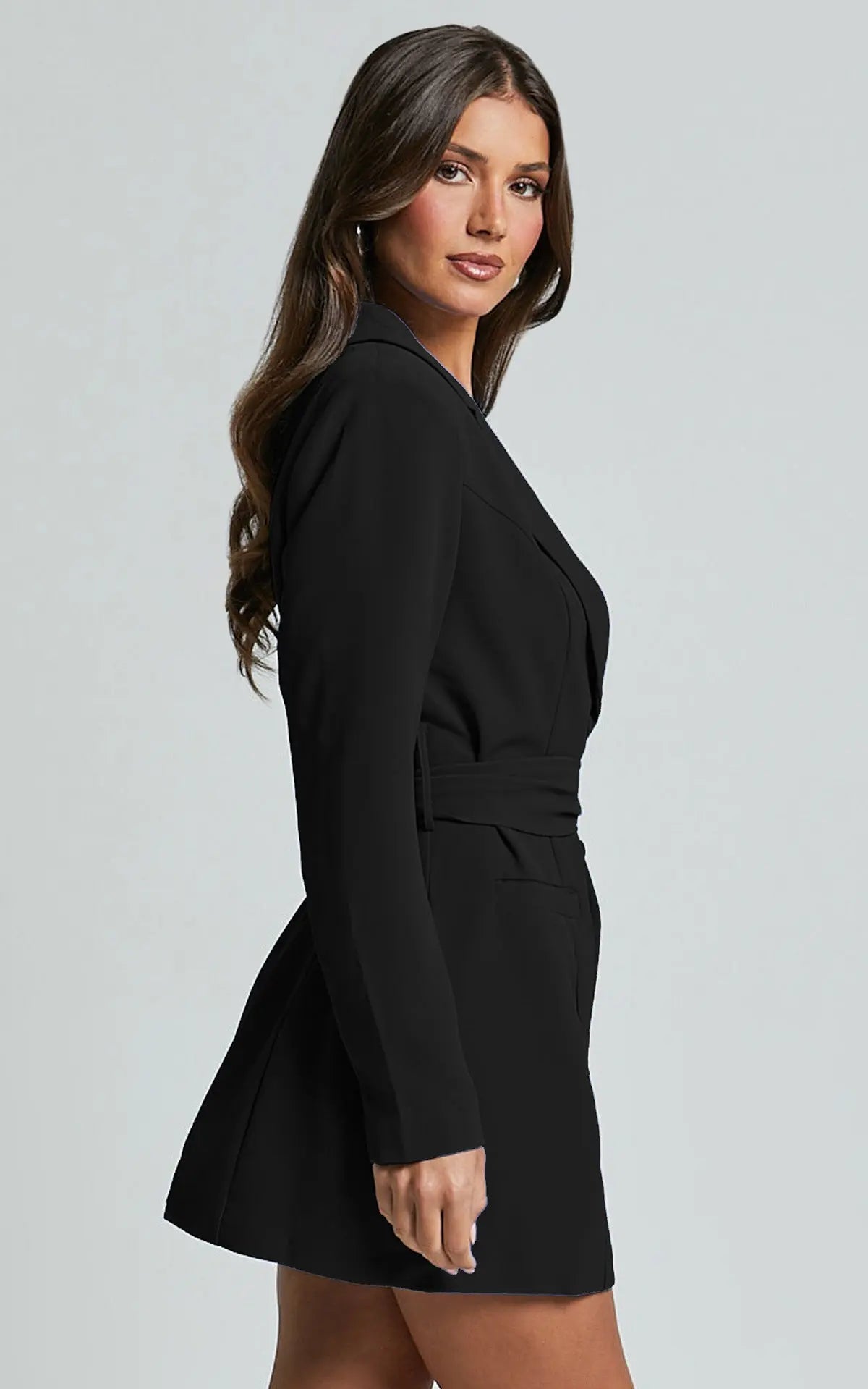 Image of Gale | Women's Belted Mini Blazer Dress