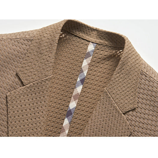 Image of Garrett | Men's Single-Breasted Textured Blazer