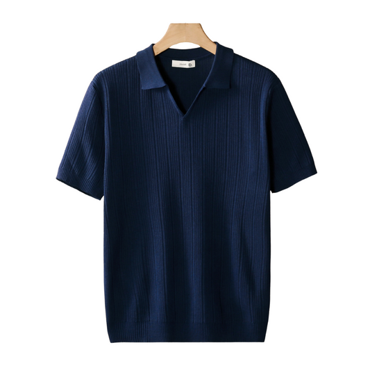 Image of Gene | Men's V-Neck Casual Polo Shirt