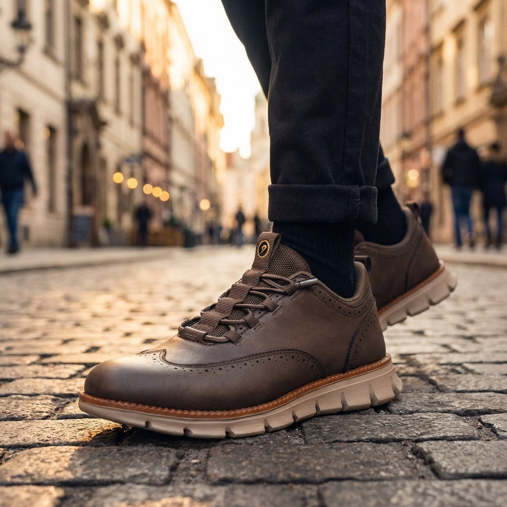 Image of George | Men's Hybrid Wingtip Dress Sneakers