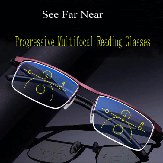 German Intelligent Progressive Glasses For Readers And Drivers With Fast Color Change