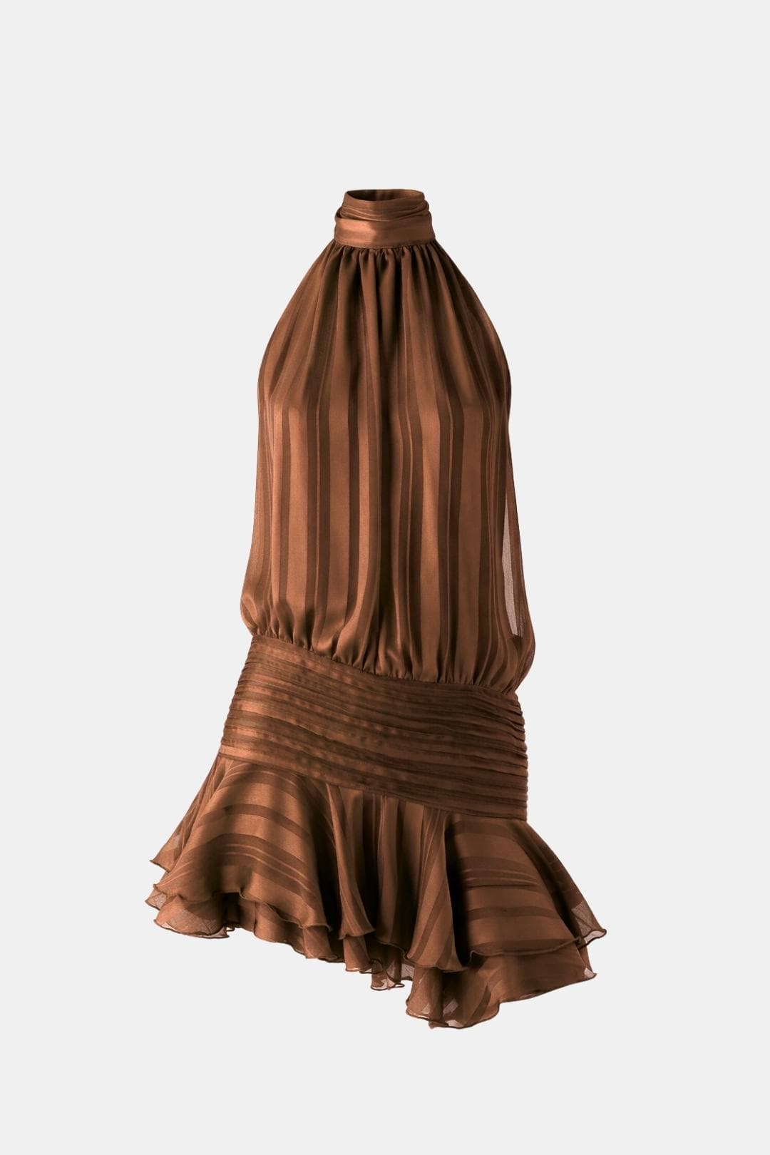 Image of Gillian | Women's Sleeveless Halter Mini Dress