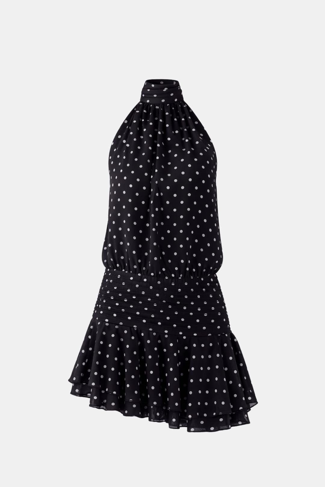 Image of Gillian | Women's Sleeveless Halter Mini Dress