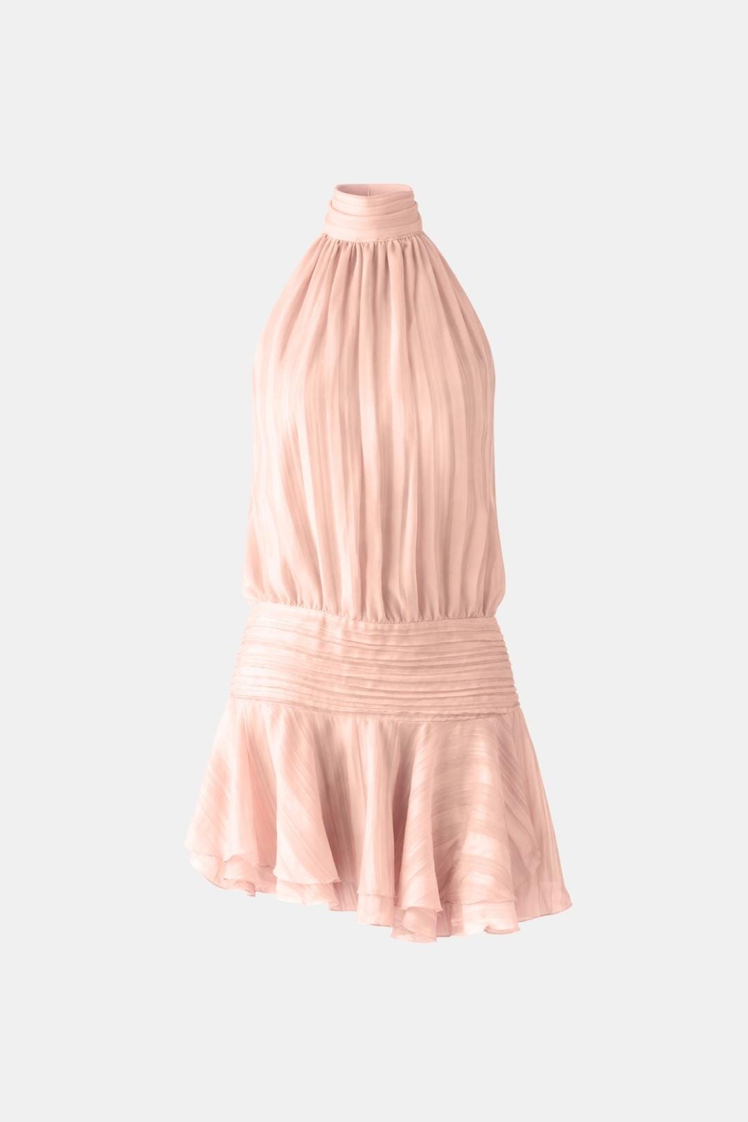 Image of Gillian | Women's Sleeveless Halter Mini Dress