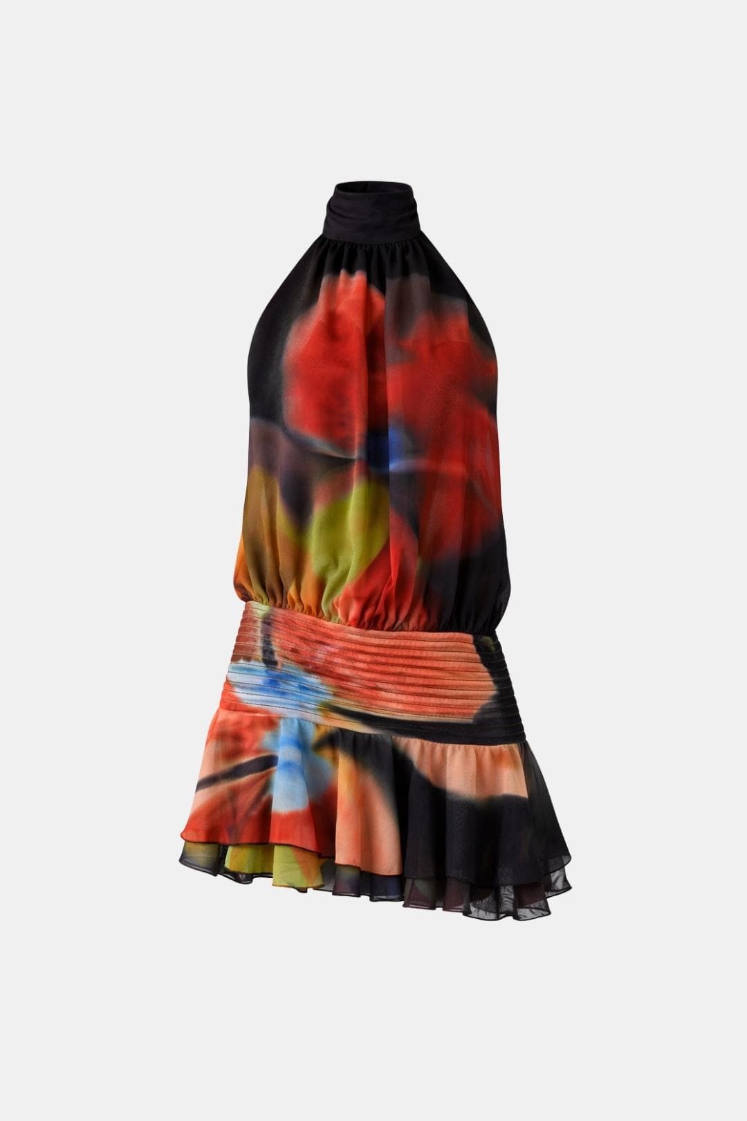 Image of Gillian | Women's Sleeveless Halter Mini Dress