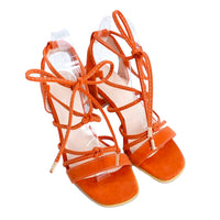 Lace-Up Ankle Wrap Sandals