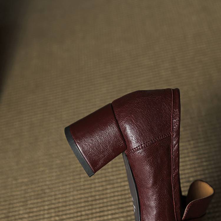 Image of Gloria | Women's Block Heel Slip-On Loafers