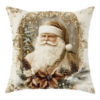 Festive Holiday Pillow Covers - Velvet Christmas Decor