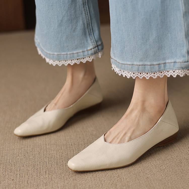 Image of Greta | Women's Pointed Toe Slip-On Flats