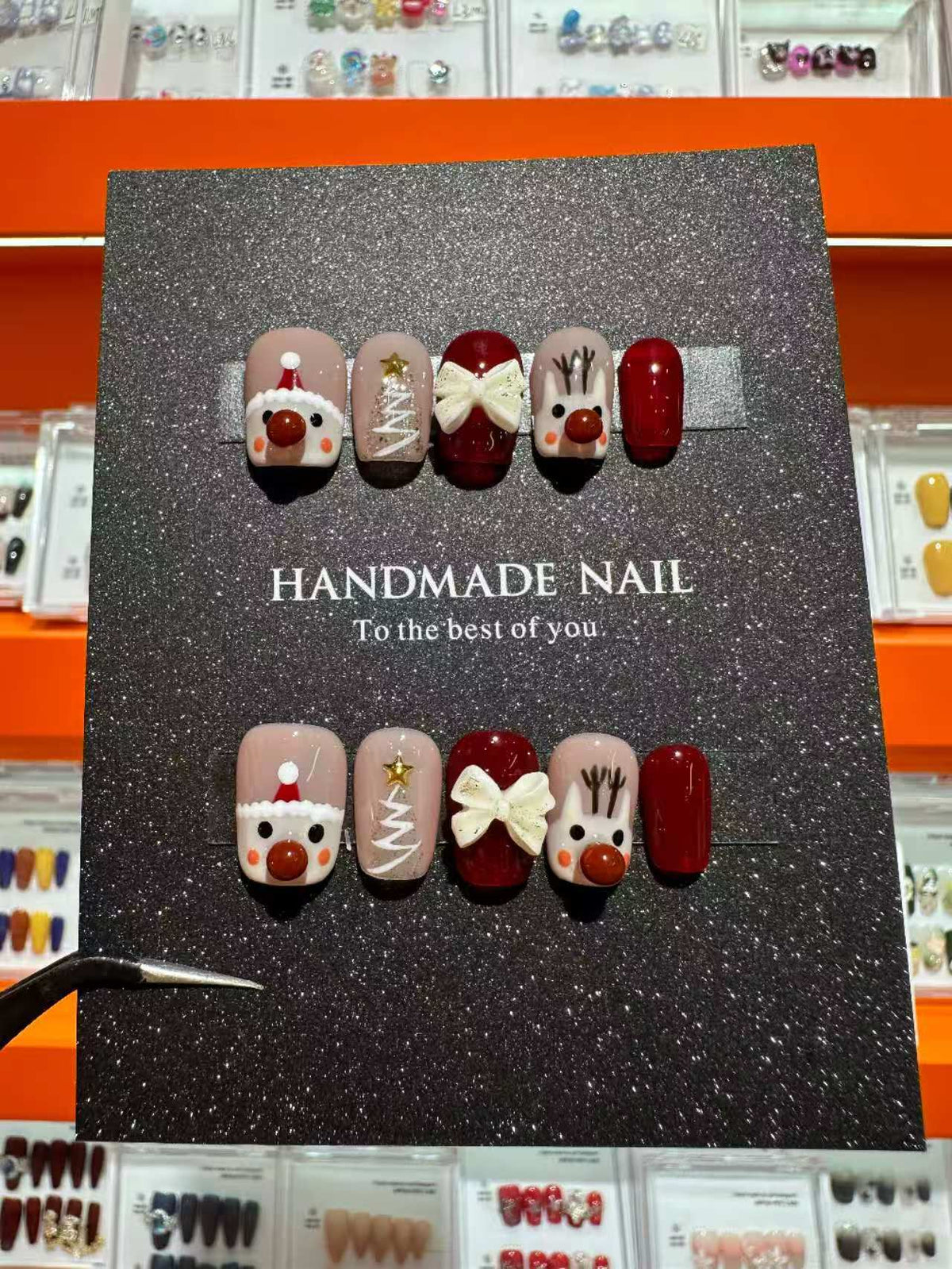 Handmade Holiday Press-On Nail Set