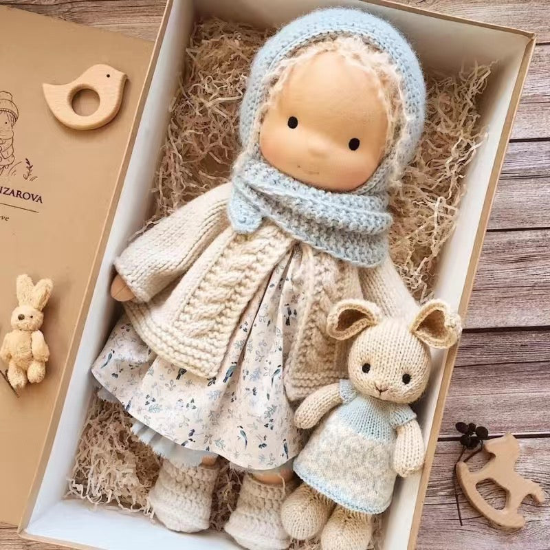 Handmade Waldorf Doll in Soft Fabric - Creative Toy for Children