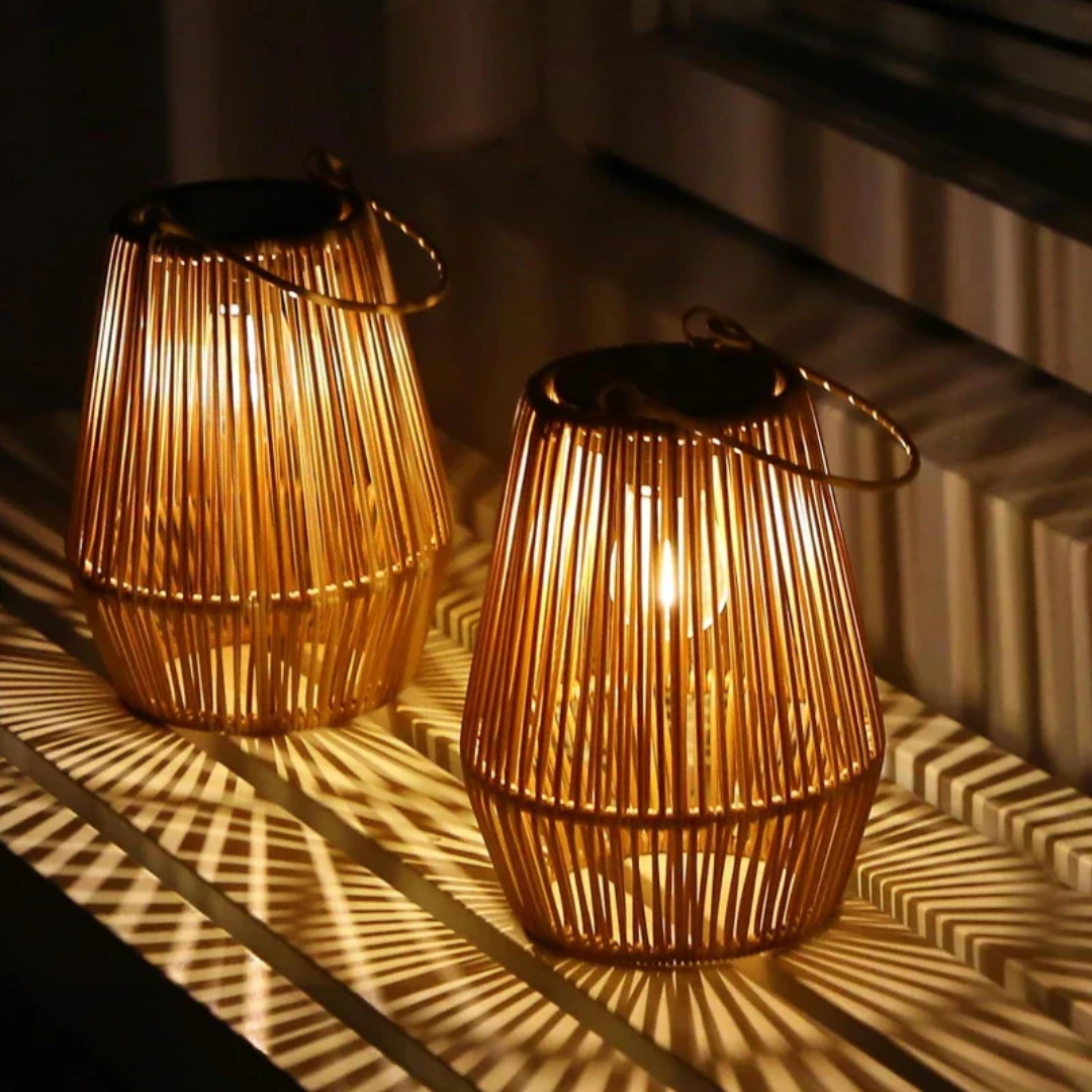 Handwoven Waterproof Solar Garden Lamp - SunWeave