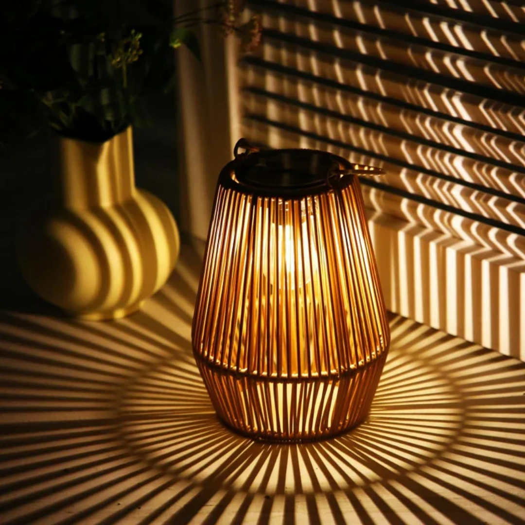 Handwoven Waterproof Solar Garden Lamp - SunWeave