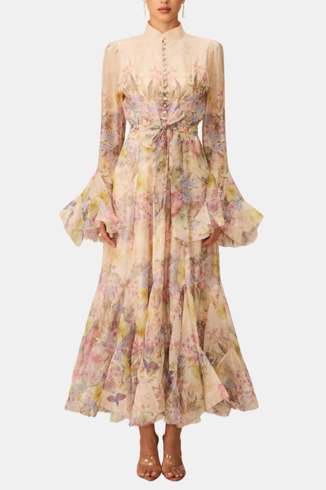 Image of Harper | Women's Ruffle Long Sleeve Maxi Dress