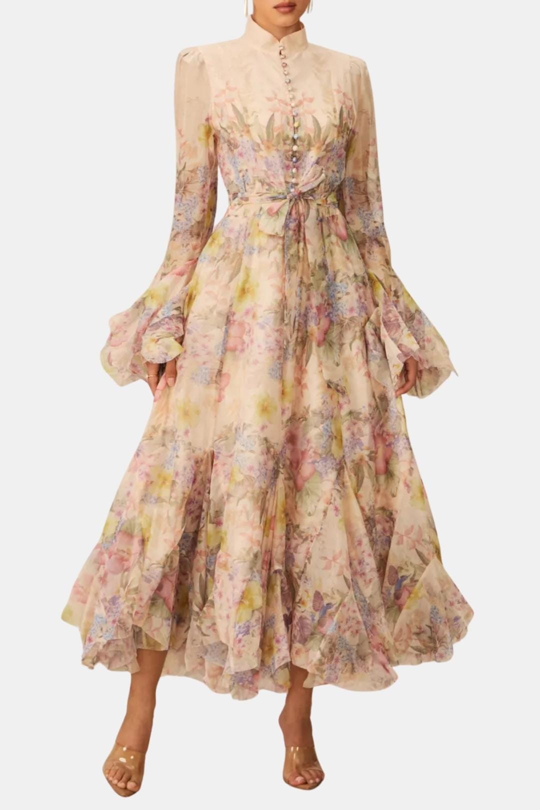 Image of Harper | Women's Ruffle Long Sleeve Maxi Dress