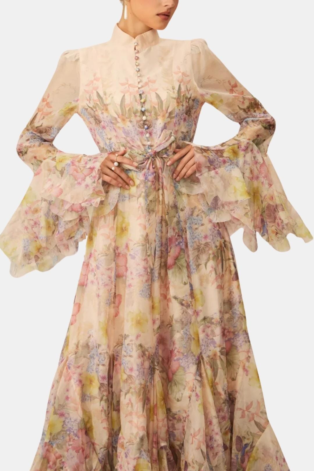 Image of Harper | Women's Ruffle Long Sleeve Maxi Dress