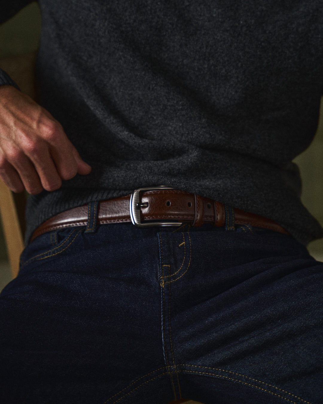 Heritage 100% Full-Grain Leather Belt