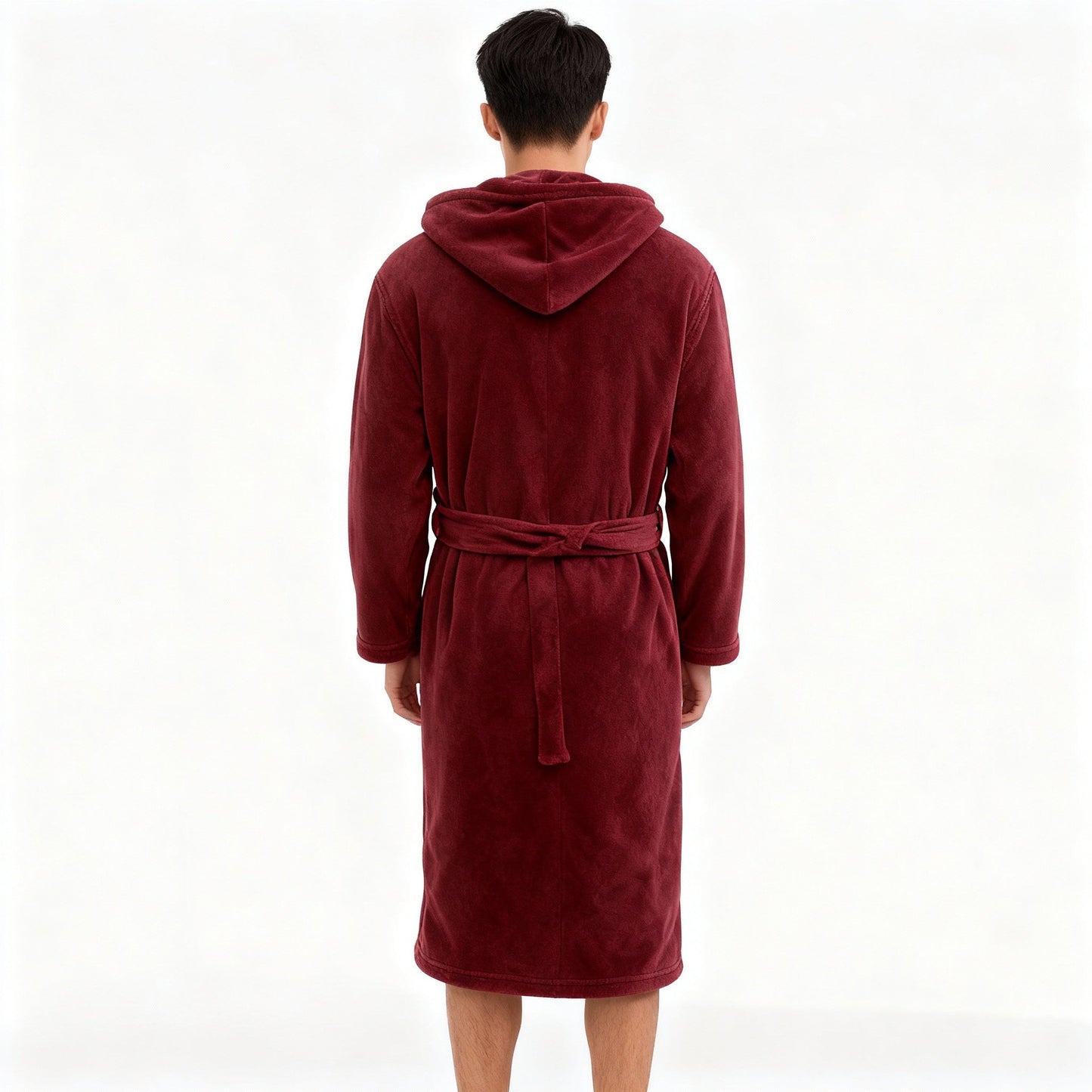 HoodedChill | Premium Men's Bathrobe with Hood | High-Loft Fleece for Maximum Thermal Insulation | Soft-Touch Finish | Ergonomic Fit & Durable Fiber Structure
