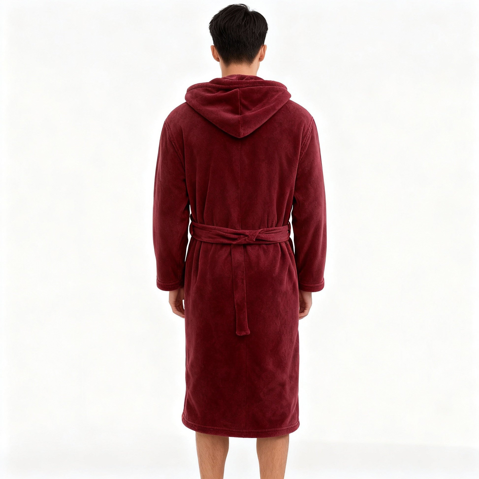 HoodedChill | Premium Men's Bathrobe with Hood | High-Loft Fleece for Maximum Thermal Insulation | Soft-Touch Finish | Ergonomic Fit & Durable Fiber Structure