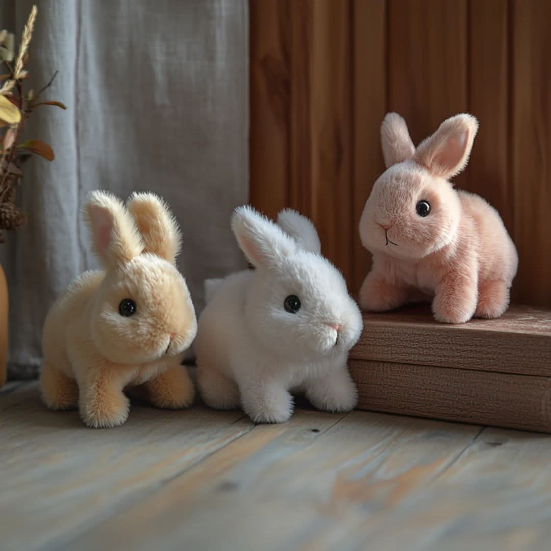 HOPPILOOM – Interactive Plush Bunny with Realistic Movements & Cute Sounds