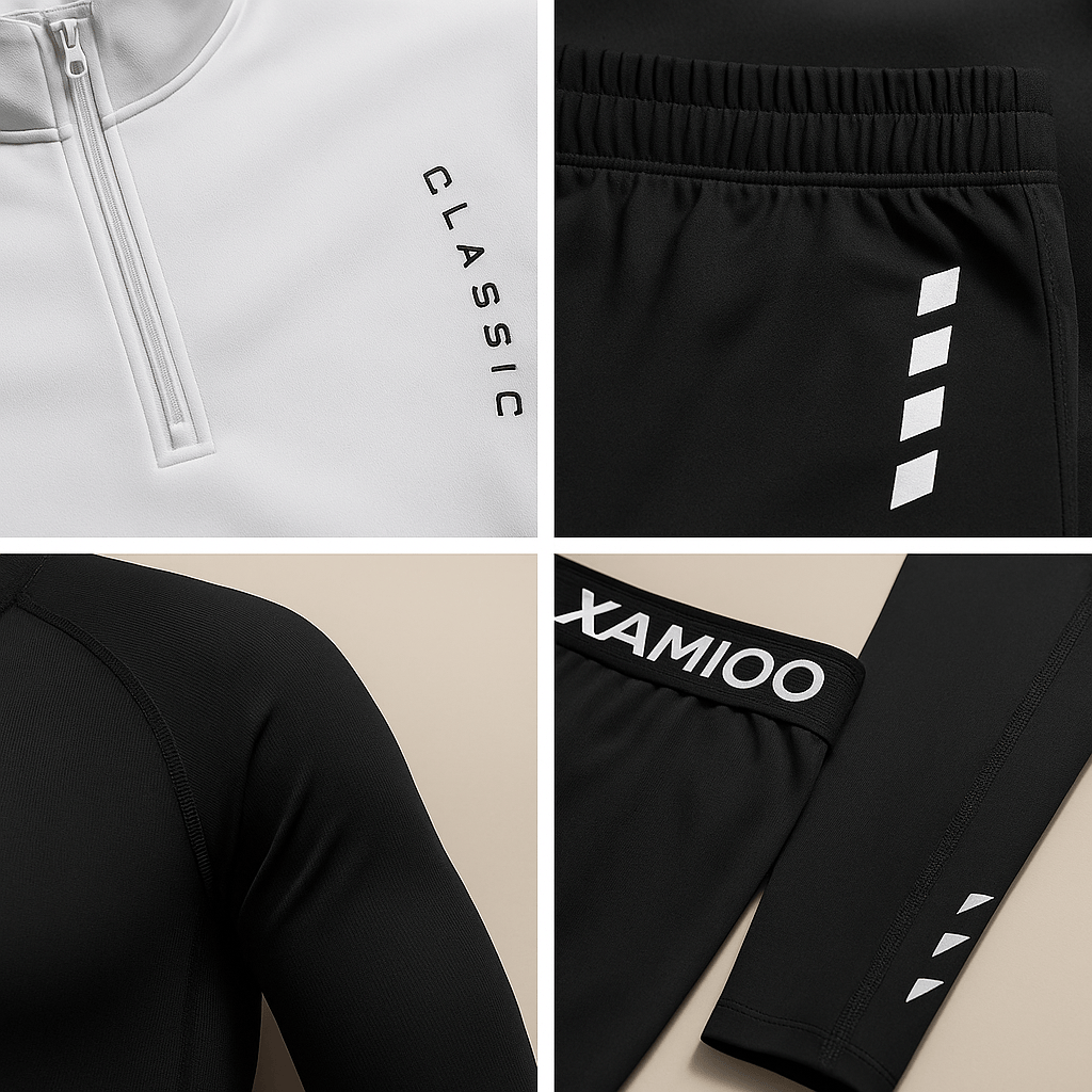 Image of Howard | Men's Quarter Zip Activewear Set