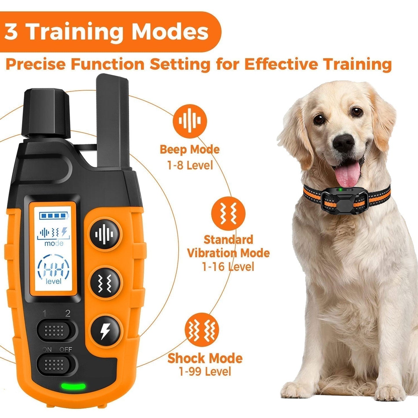 HydraPaw Pro Waterproof Remote Dog Training Collar Outdoor