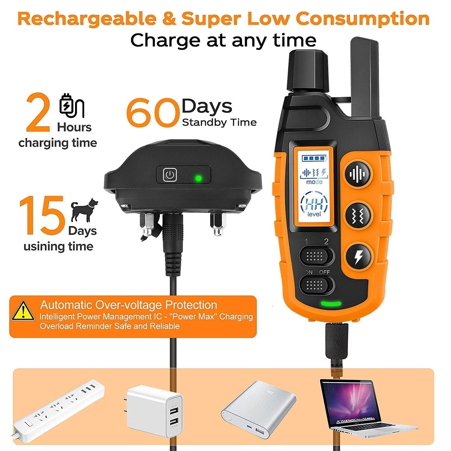 HydraPaw Pro Waterproof Remote Dog Training Collar Outdoor