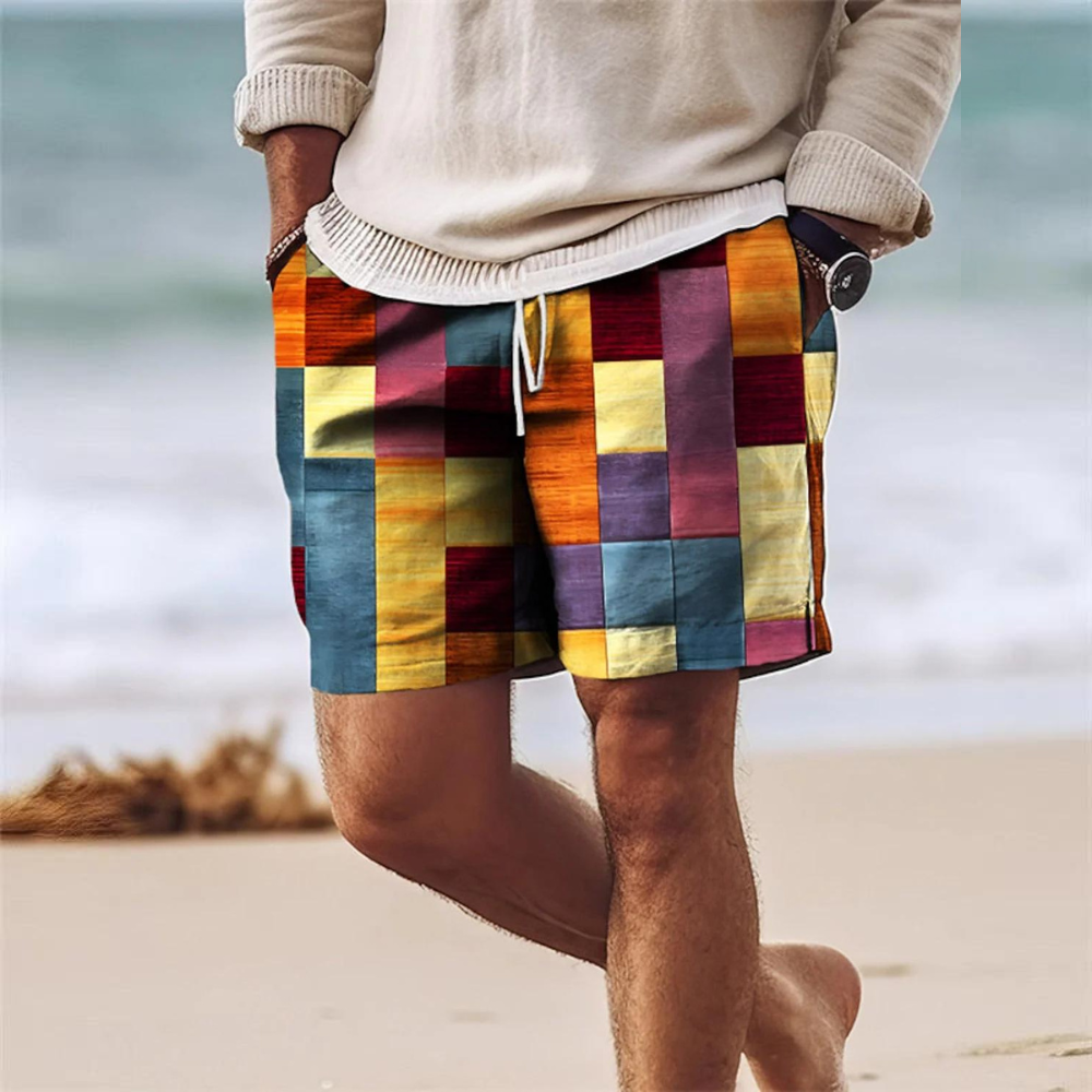 Image of Ian | Men's Printed Casual Shorts