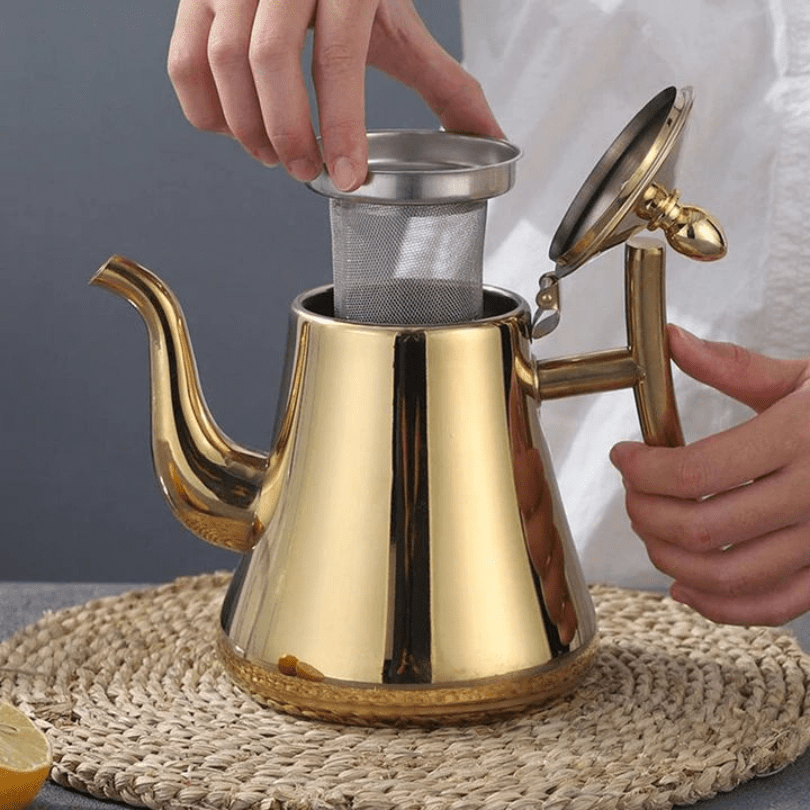 Induction Kettle Made of Stainless Steel with Built-in Filter