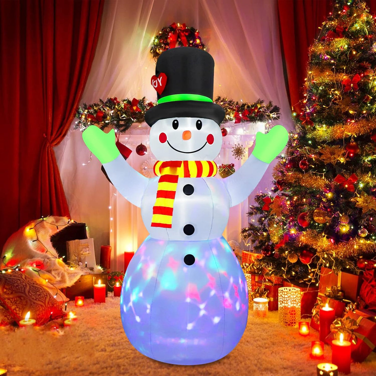 Inflatable Light-Up Snowman
