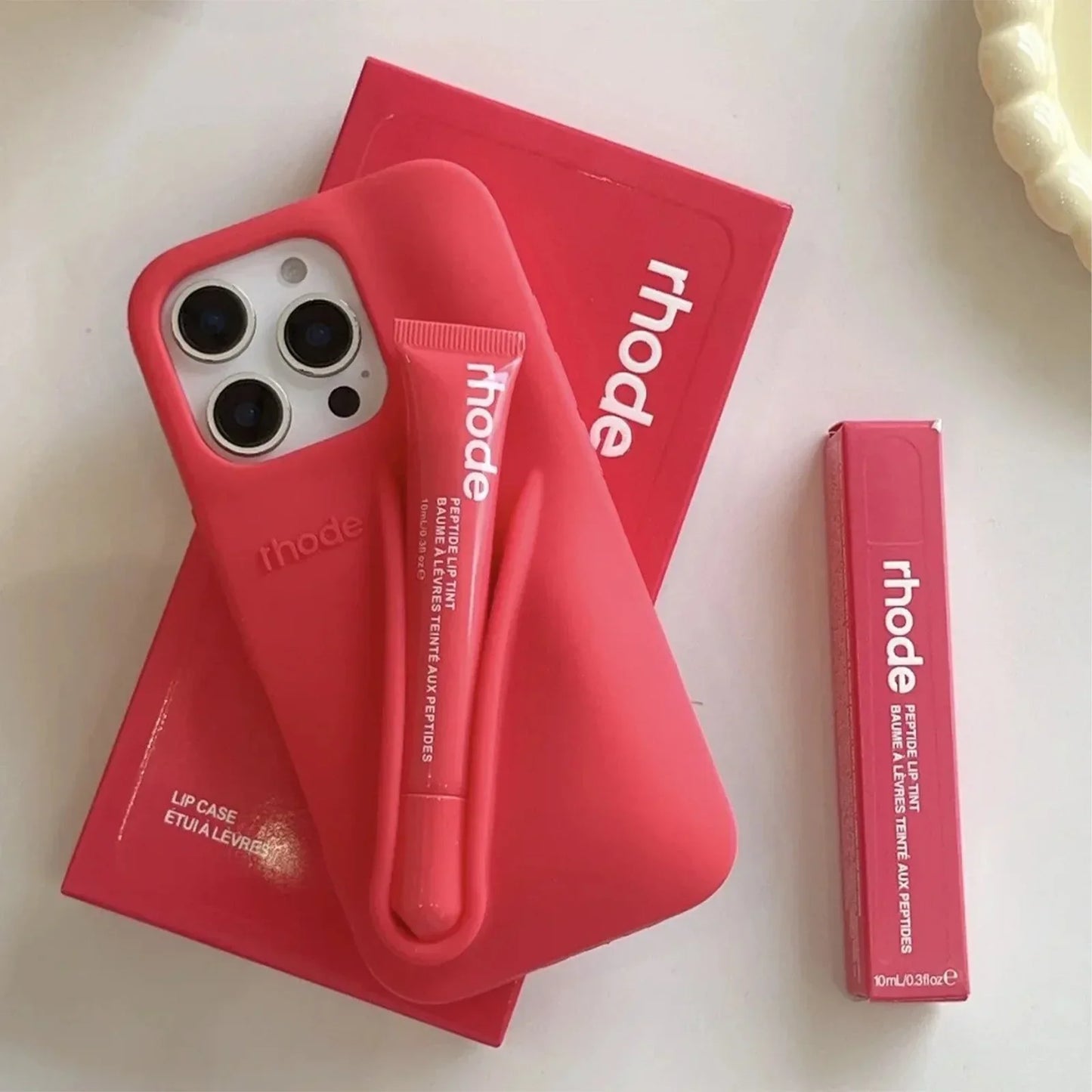 iPhone Case with Lip Gloss Set for iPhone 13-17
