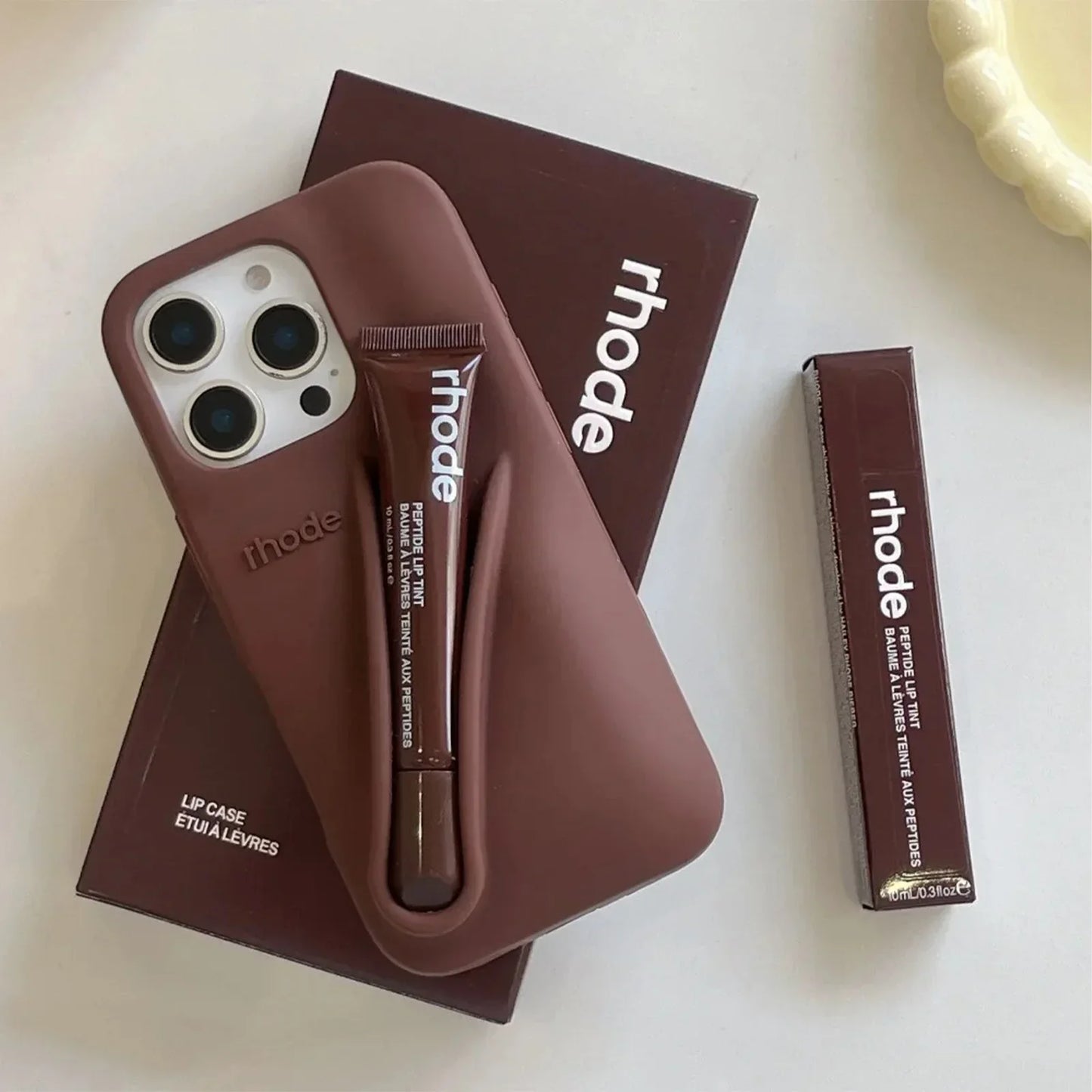 iPhone Case with Lip Gloss Set for iPhone 13-17