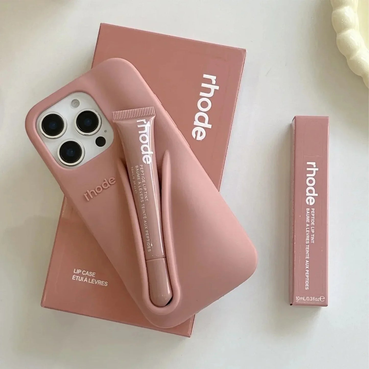 iPhone Case with Lip Gloss Set for iPhone 13-17