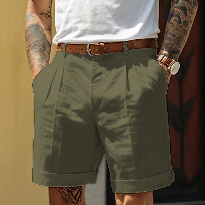 Image of Irving | Men's Pleated Dress Shorts
