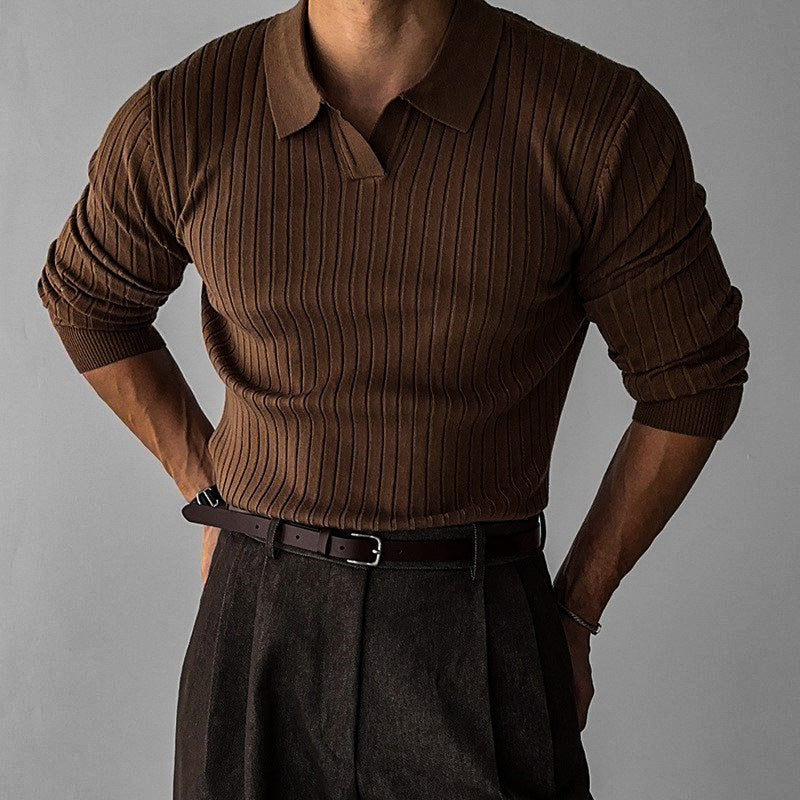 Image of Irving | Men's Slim-Fit Long Sleeve Polo Shirt