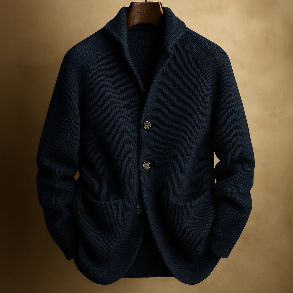 Image of Jaden | Men's Button-Down Knit Cardigan