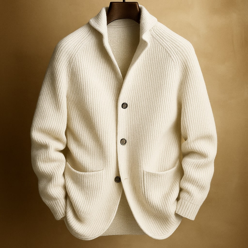 Image of Jaden | Men's Button-Down Knit Cardigan